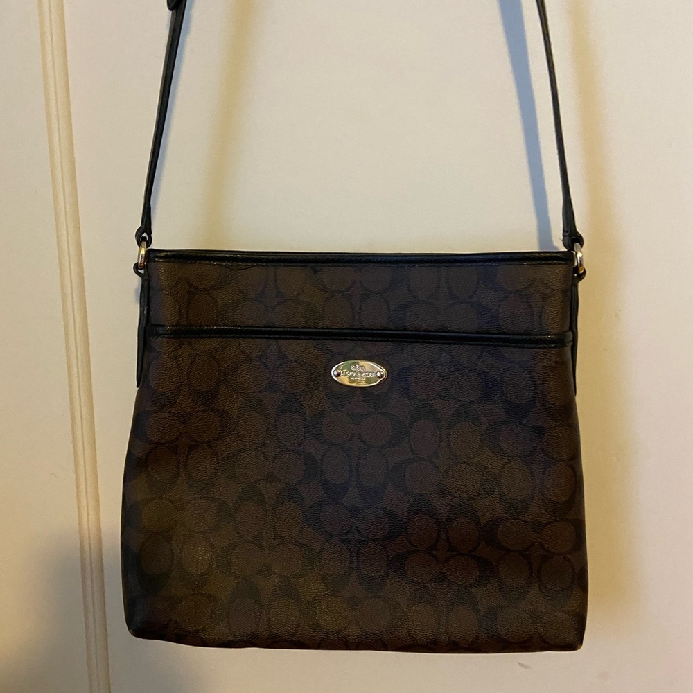 Coach Signature File Crossbody